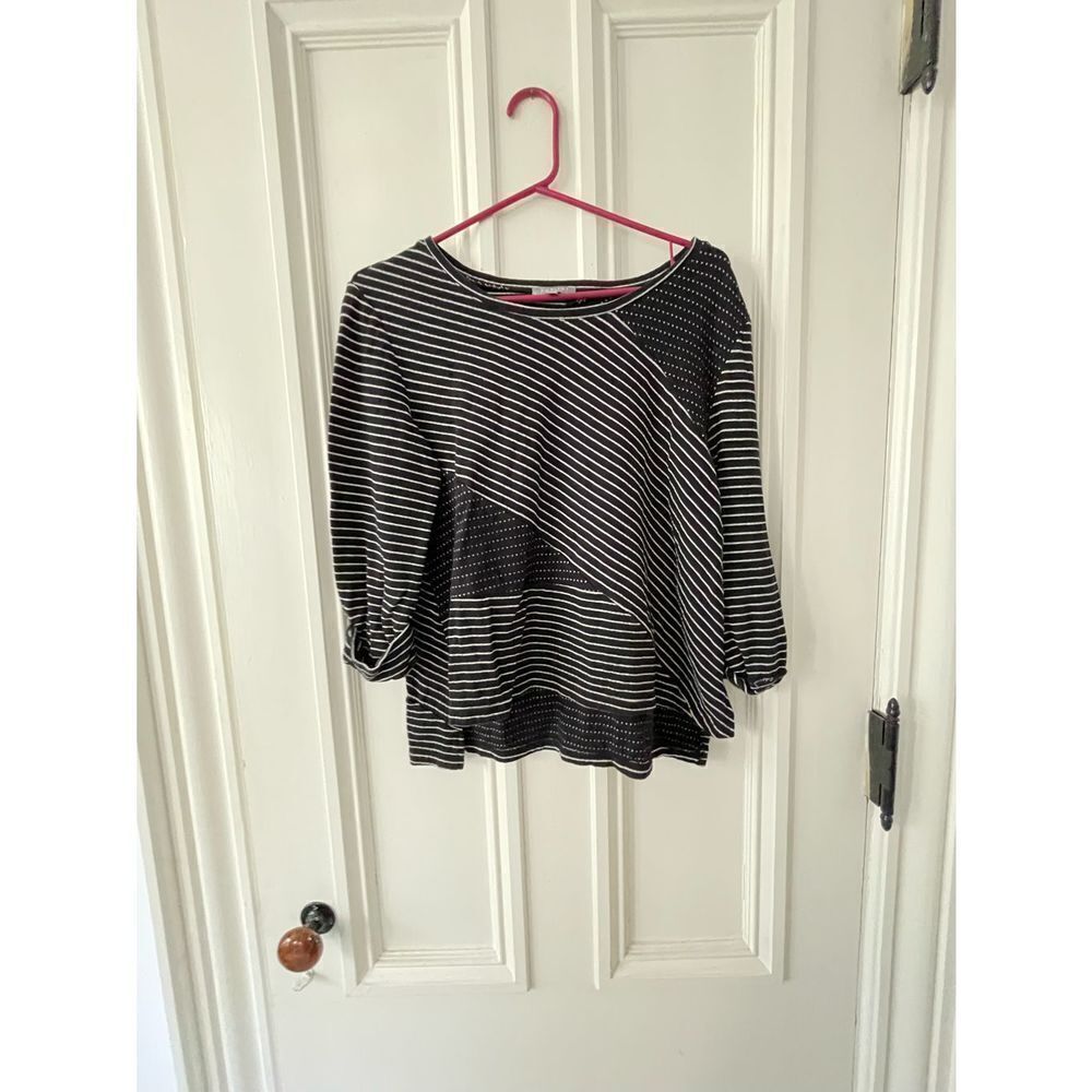 Habitat black and white striped and dotted sweatshirt S